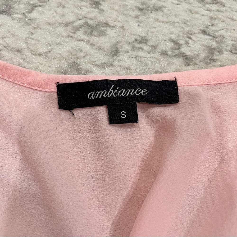 Ambiance Light Pink Zip Up Tank Top - Picture 5 of 9
